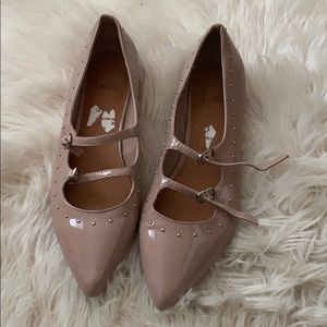 Patent mauve flats